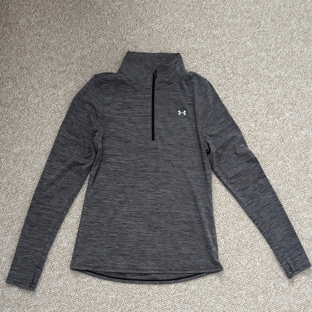 Under Armour Charcoal 1/4 Zip Long Sleeve Pullover